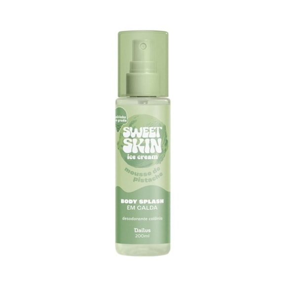 Body Splash Dailus Sweet Skin Em Calda Mousse De Pistache 200ml