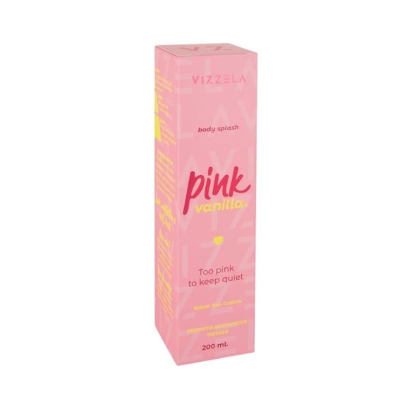 Body Splash Vizzela Deo Colônia Pink Vanilla 200ml