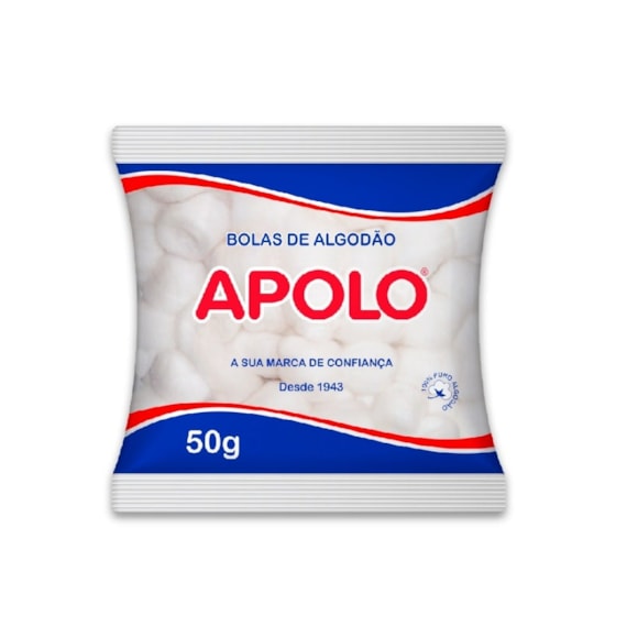 Bolas De Algodão Alta Absorção Branco Apolo
