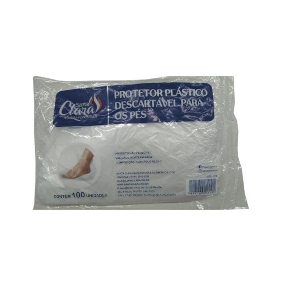 Bota Protetora Descartável Santa Clara com 100 Pares