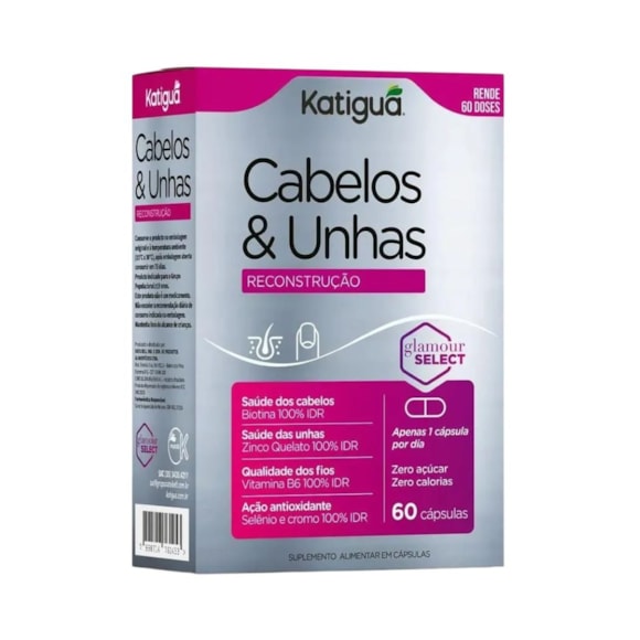 Cabelos e Unhas Katiguá 60 Cápsulas
