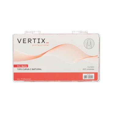 Caixa Tips Vertix Curva C Natural 500un