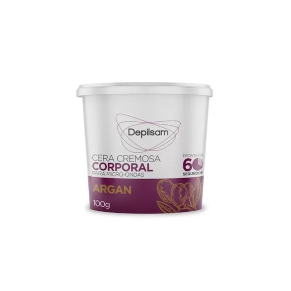 Cera Depilatória De Microondas Depilsam Argan 100g