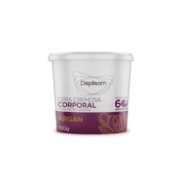 Cera Depilatória De Microondas Depilsam Argan 100g