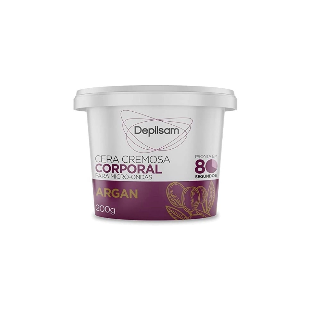 Cera Depilatória De Microondas Depilsam Argan 200g