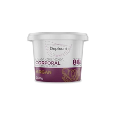 Cera Depilatória De Microondas Depilsam Argan 200g