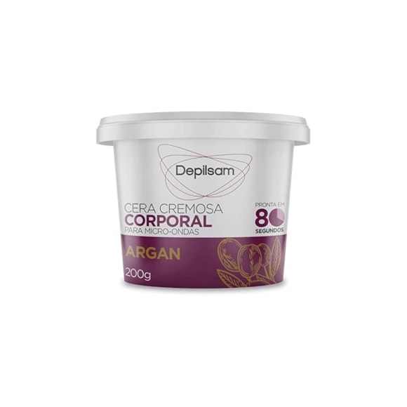 Cera Depilatória De Microondas Depilsam Argan 200g