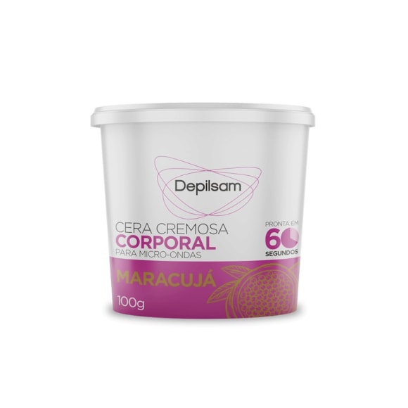 Cera Depilatória De Microondas Depilsam Maracujá 100g