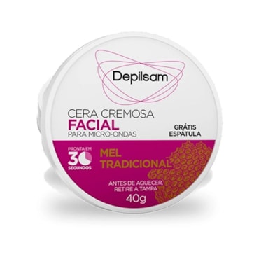 Cera Depilatória De Microondas Depilsam Mel 40g