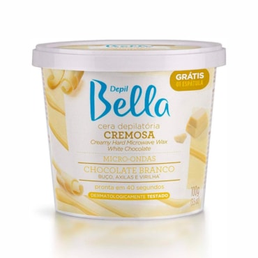 Cera Depilatória Depil Bella Micro Chocolate Branco 100g
