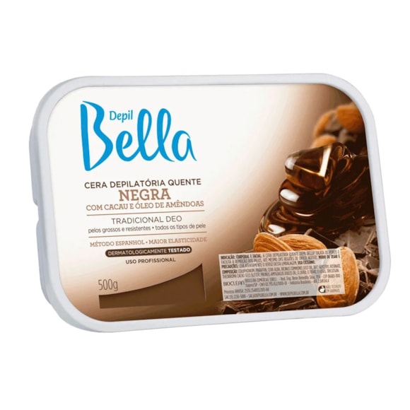 Cera Depilatória Depil Bella Negra 500g