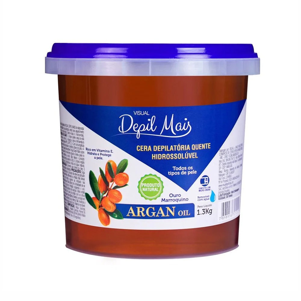 Cera Depilatória Depil Mais Argan 1300G