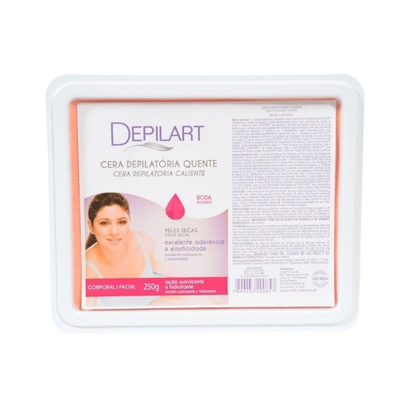 Cera Depilatória Depilart Rosa 250g
