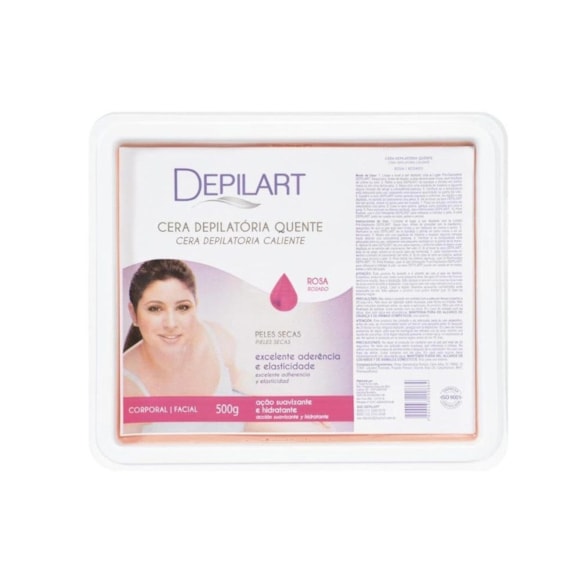 Cera Depilatória Depilart Rosa 500g