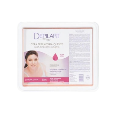 Cera Depilatória Depilart Rosa 500g
