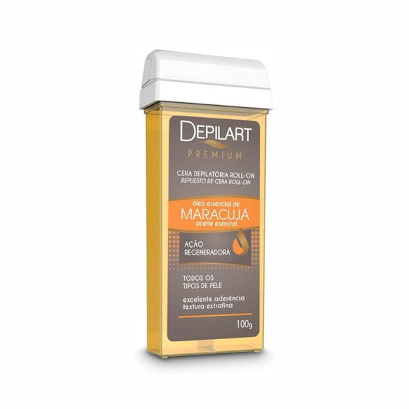 Cera Depilatória Roll On Depilart Premium Maracujá Refil 100g