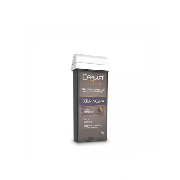 Cera Depilatória Roll On Depilart Premium Negra Refil 100g