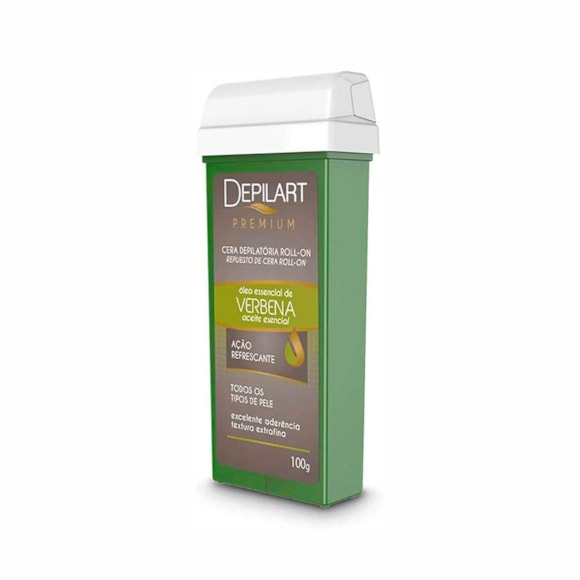 Cera Depilatória Roll On Depilart Premium Verbena Refil 100g