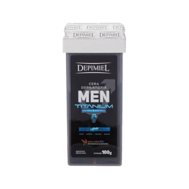 Cera Depilatória Roll On Depimiel Men Powerfull Refil 100G