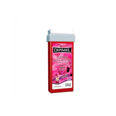 Cera Depilatória Roll On Depimiel Rosa Refil 100G