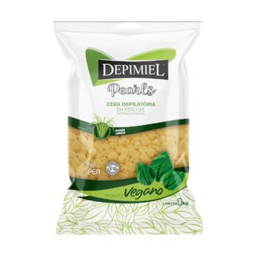 Cera Quente Depilação Vegana Capim Limão Depimiel 1000gr