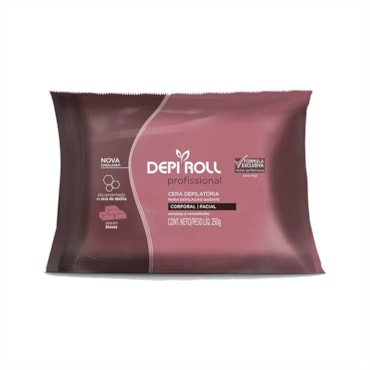 Cera Quente Depilatória Depi Roll Rosa 250g