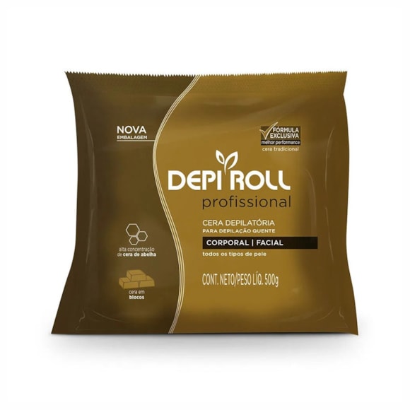 Cera Quente Depilatória Depi Roll Tradicional 