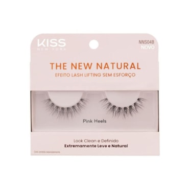 Cílios Postiços Kiss New York Postiços The New Natural Pink Heels