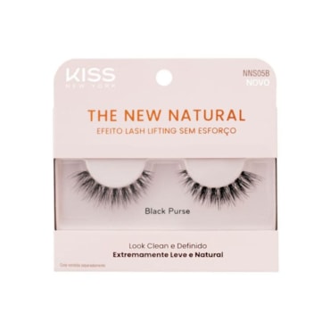 Cílios Postiços Kiss New York The New Natural Black Purse