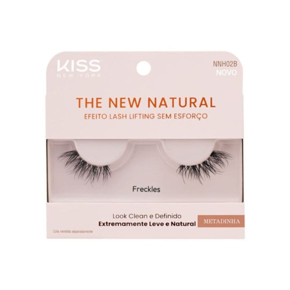 Cílios Postiços Kiss New York The New Natural Metadinha Freckles
