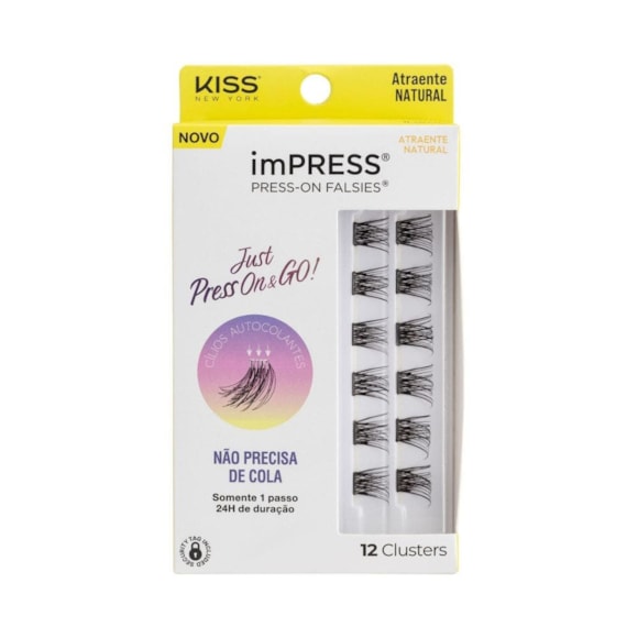 Cílios Postiços Ruby Kisses imPRESS Mini REFIL Atraente Natural