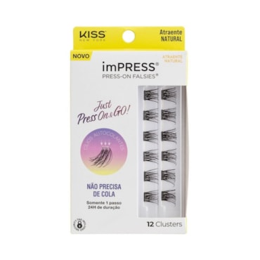Cílios Postiços Ruby Kisses imPRESS Mini REFIL Atraente Natural
