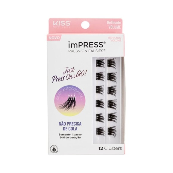Cílios Postiços Ruby Kisses imPRESS Mini REFIL Refinado Volume