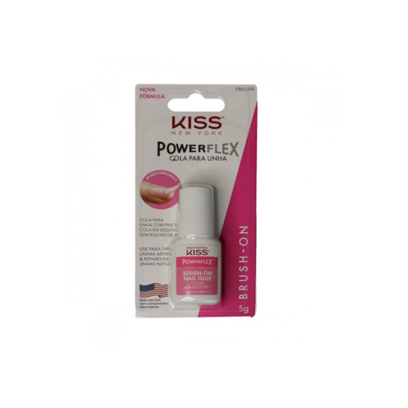 Cola Para Unhas Kiss Ny Pincel Brush-On Gel