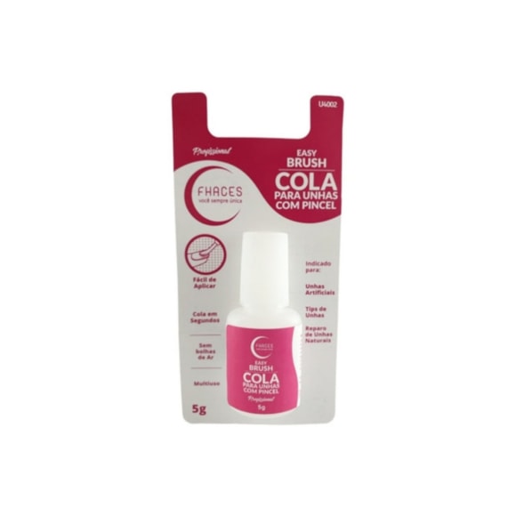 Cola Para Unhas Postiças Fhaces Pincel