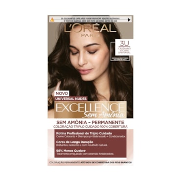 Coloração Imédia Sem Amônia Excellence Universal Nudes Shade Castanho Escuro 3U