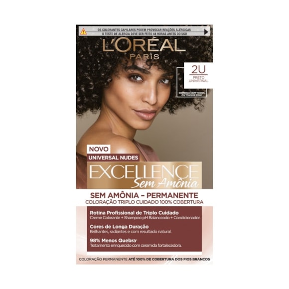 Coloração Imédia Sem Amônia Excellence Universal Nudes Shade Preto 2U