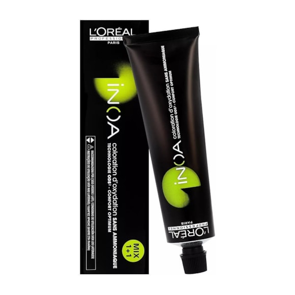 Coloração Sem Amônia L'Oréal Profissionnel Paris Inoa 1 Preto Fundamental 60gr