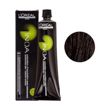 Coloração Sem Amônia L'Oréal Profissionnel Paris Inoa 5.17 Castanho Claro Acinzentado 60gr