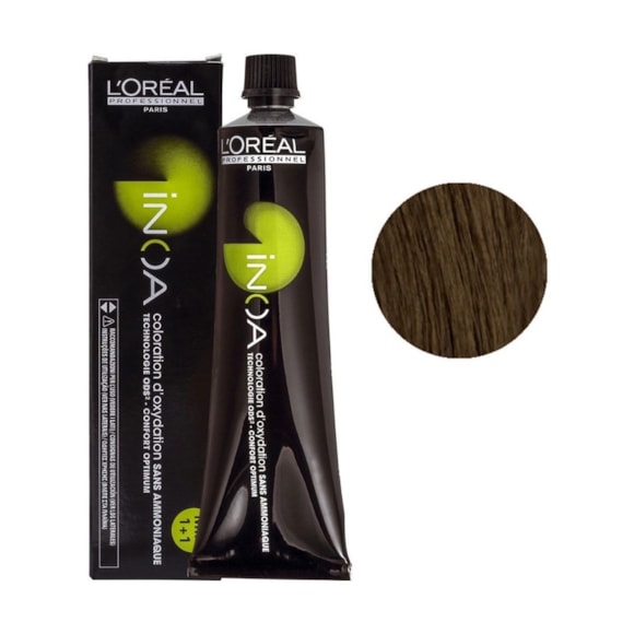 Coloração Sem Amônia L'Oréal Profissionnel Paris Inoa 5.3 Castanho Claro Dourado 60gr