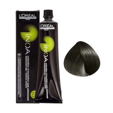 Coloração Sem Amônia L'Oréal Profissionnel Paris Inoa 6.11 Louro Escuro Acinzentado Profundo 60gr