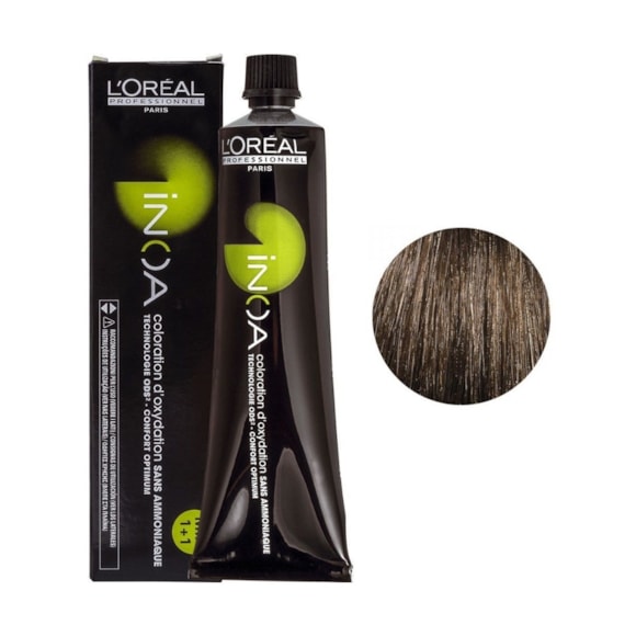 Coloração Sem Amônia L'Oréal Profissionnel Paris Inoa 6.23 Louro Escuro Irisado Dourado 60gr