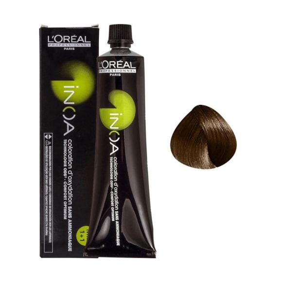 Coloração Sem Amônia L'Oréal Profissionnel Paris Inoa 6.3 Louro Escuro Dourado 60gr