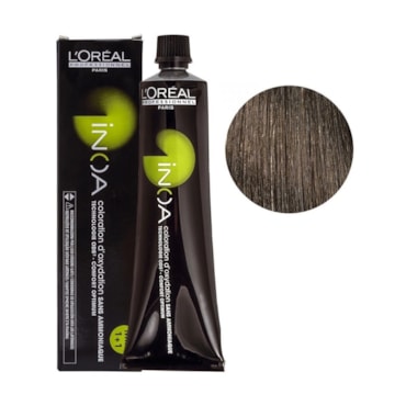 Coloração Sem Amônia L'Oréal Profissionnel Paris Inoa 7.1 Louro Cendré 60gr