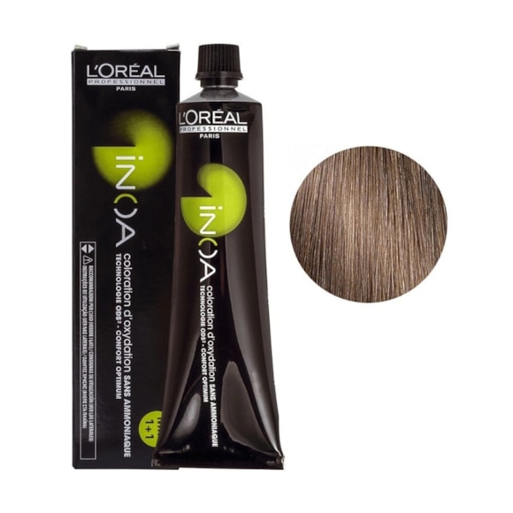 Coloração Sem Amônia L'Oréal Profissionnel Paris Inoa 7.8 Louro Marrom 60gr