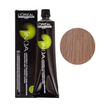 Coloração Sem Amônia L'Oréal Profissionnel Paris Inoa 8.1 Louro Claro Cendré 60gr