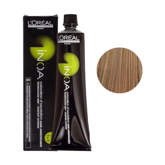 Coloração Sem Amônia L'Oréal Profissionnel Paris Inoa 8.3 Louro Claro Dourado 60gr