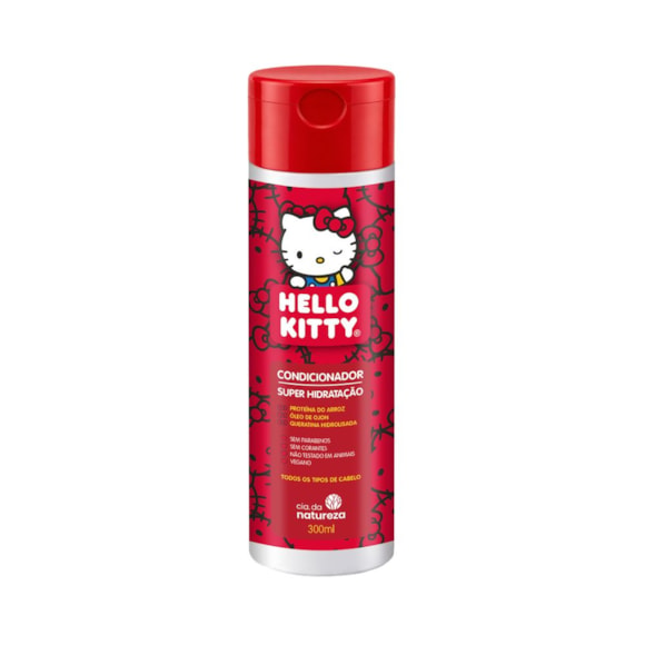 Condicionador Cia. da Natureza Super Hidratação Hello Kitty 300ml