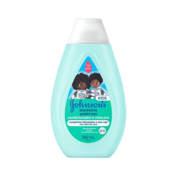 Condicionador e Máscara Johnson's Kids Blackinho Poderoso 380ml