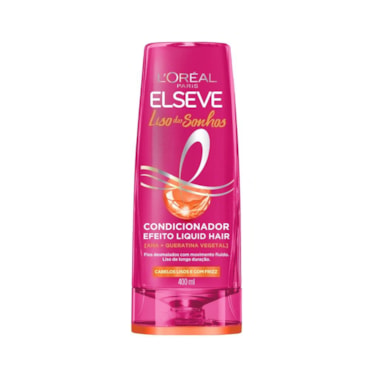 Condicionador Elseve Liso Dos Sonhos AHA + Queratina Vegetal 400ml